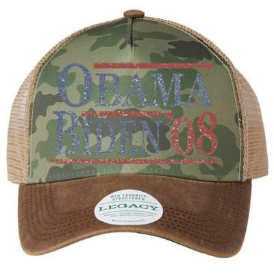 Distressed Barack Obama Joe Biden 2008 Meaningful Gift Legacy Tie Dye Trucker Hat