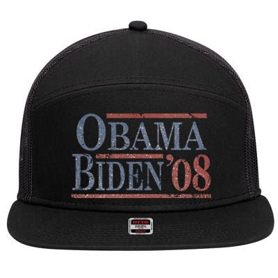 Distressed Barack Obama Joe Biden 2008 Meaningful Gift 7 Panel Mesh Trucker Snapback Hat