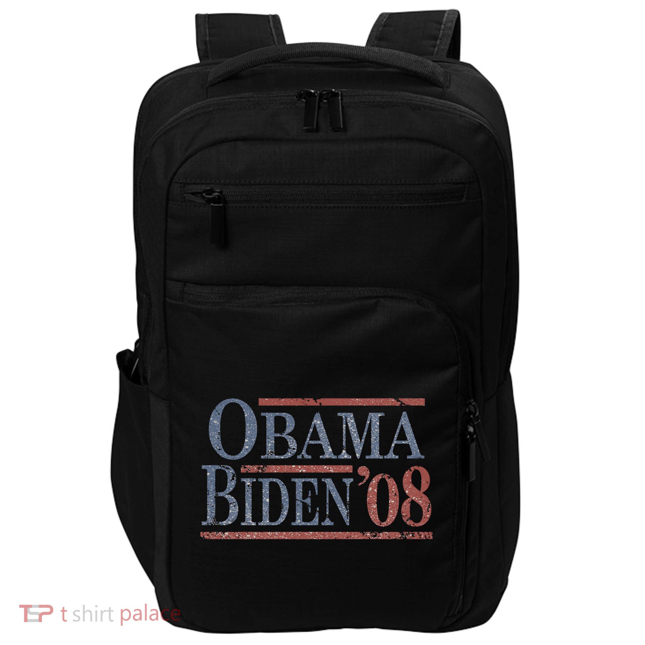 Distressed Barack Obama Joe Biden 2008 Meaningful Gift Impact Tech Backpack