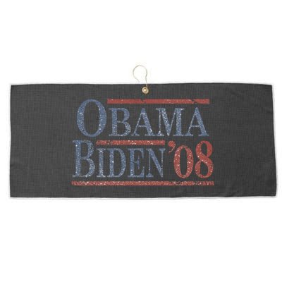 Distressed Barack Obama Joe Biden 2008 Meaningful Gift Large Microfiber Waffle Golf Towel