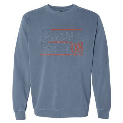 Distressed Barack Obama Joe Biden 2008 Meaningful Gift Garment-Dyed Sweatshirt