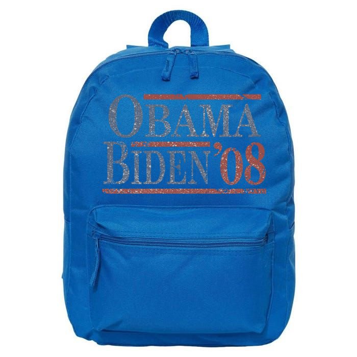 Distressed Barack Obama Joe Biden 2008 Meaningful Gift 16 in Basic Backpack