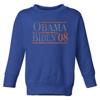 Distressed Barack Obama Joe Biden 2008 Meaningful Gift Toddler Sweatshirt