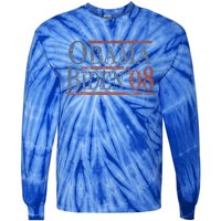 Distressed Barack Obama Joe Biden 2008 Meaningful Gift Tie-Dye Long Sleeve Shirt