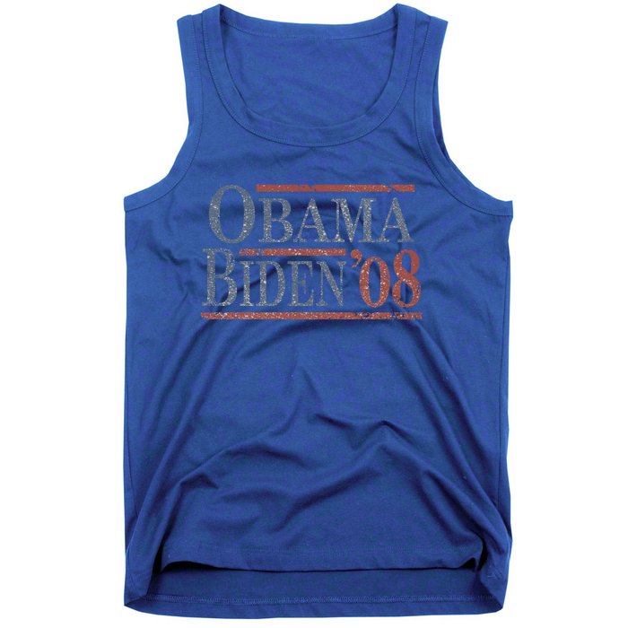 Distressed Barack Obama Joe Biden 2008 Meaningful Gift Tank Top