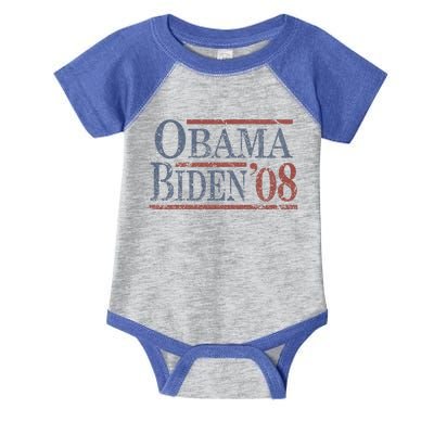 Distressed Barack Obama Joe Biden 2008 Meaningful Gift Infant Baby Jersey Bodysuit