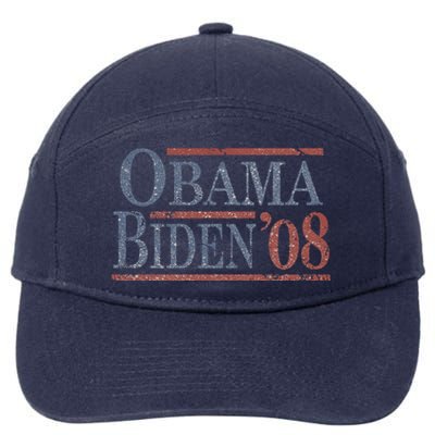 Distressed Barack Obama Joe Biden 2008 Meaningful Gift 7-Panel Snapback Hat