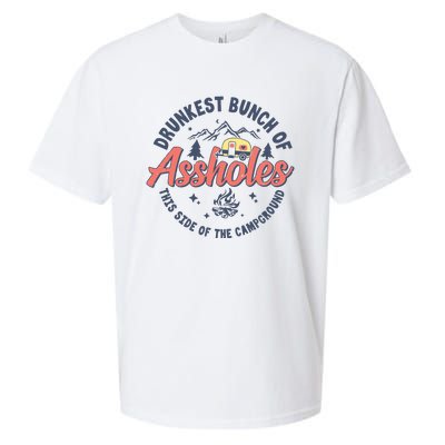 Drunkest Bunch Of Assholes This Side Of The Campground Camp Sueded Cloud Jersey T-Shirt