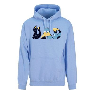 Dad Birthday Party Cute Dog FatherS Day Unisex Surf Hoodie