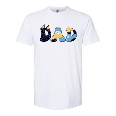 Dad Birthday Party Cute Dog FatherS Day Softstyle CVC T-Shirt