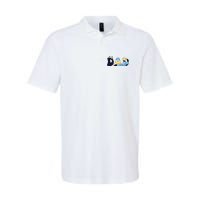 Dad Birthday Party Cute Dog FatherS Day Softstyle Adult Sport Polo