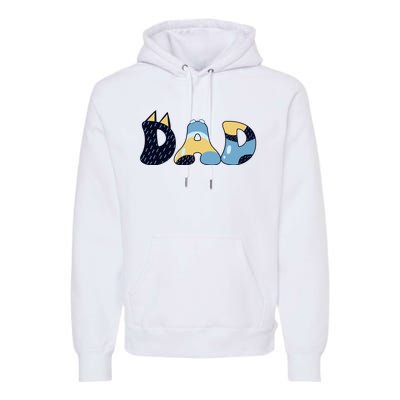 Dad Birthday Party Cute Dog FatherS Day Premium Hoodie