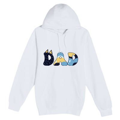 Dad Birthday Party Cute Dog FatherS Day Premium Pullover Hoodie