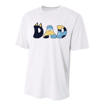 Dad Birthday Party Cute Dog FatherS Day Performance Sprint T-Shirt