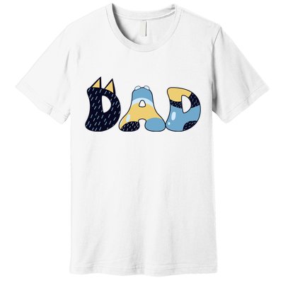 Dad Birthday Party Cute Dog FatherS Day Premium T-Shirt