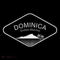 Dominica Beach Palms Caribbean Island Summer Gift Souvenir Premium T-Shirt