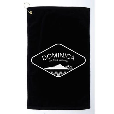 Dominica Beach Palms Caribbean Island Summer Gift Souvenir Golf Towel