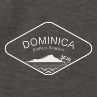 Dominica Beach Palms Caribbean Island Summer Gift Souvenir Vector Backpack