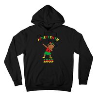 Dabbing Black Princess Juneteenth 1865 Brown Skin Girl Hoodie