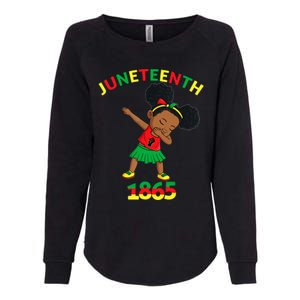 Dabbing Black Princess Juneteenth 1865 Brown Skin Girl Womens California Wash Sweatshirt