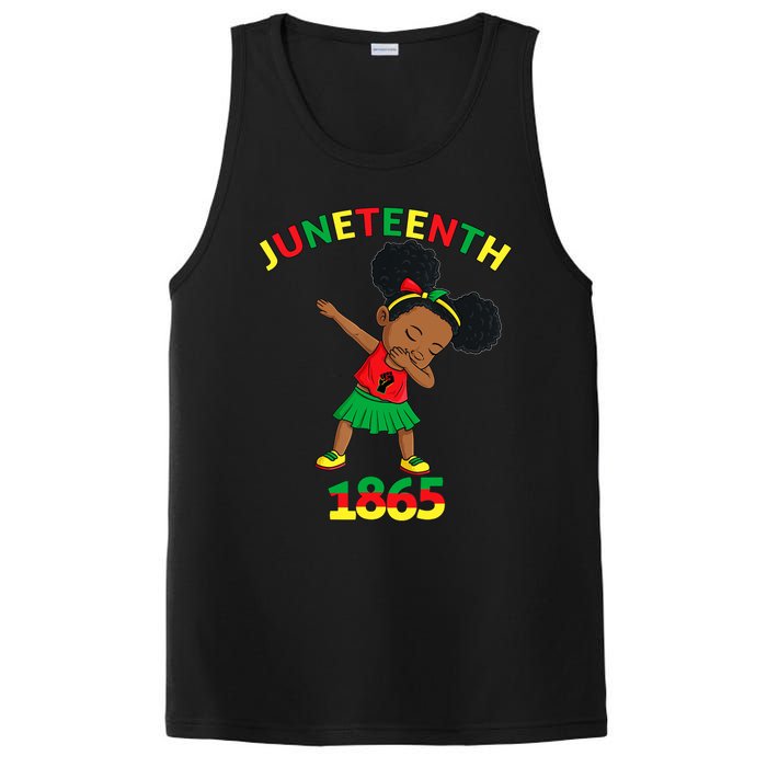 Dabbing Black Princess Juneteenth 1865 Brown Skin Girl PosiCharge Competitor Tank