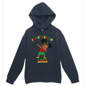 Dabbing Black Princess Juneteenth 1865 Brown Skin Girl Urban Pullover Hoodie