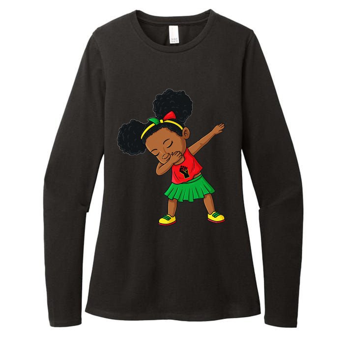 Dabbing Black Princess Juneteenth 1865 Brown Skin Womens CVC Long Sleeve Shirt