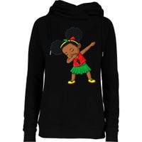 Dabbing Black Princess Juneteenth 1865 Brown Skin Womens Funnel Neck Pullover Hood