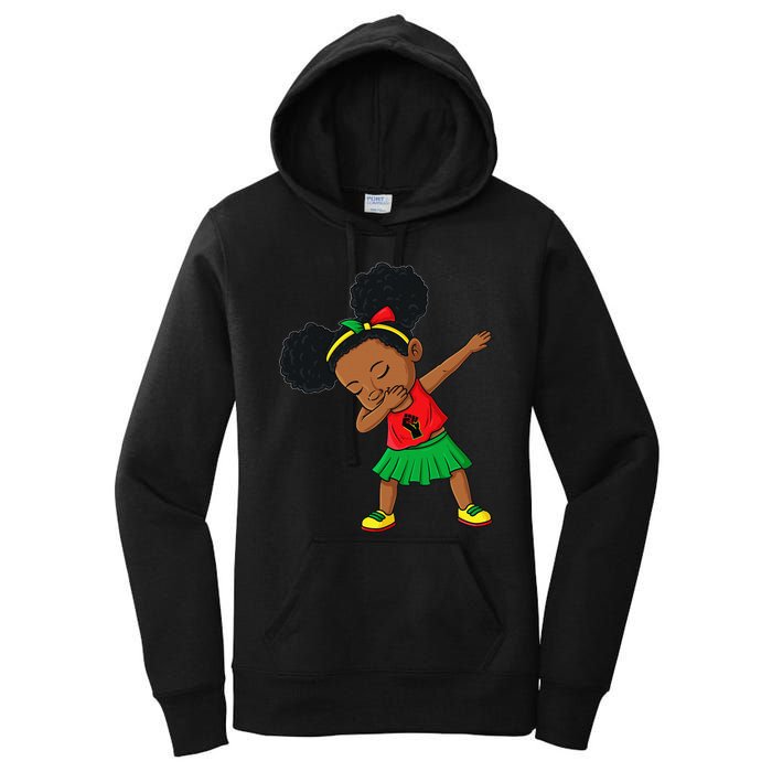 Dabbing Black Princess Juneteenth 1865 Brown Skin Women's Pullover Hoodie