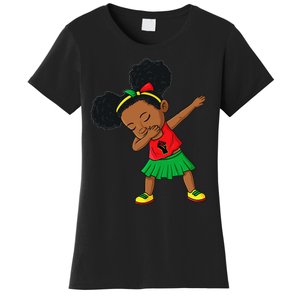 Dabbing Black Princess Juneteenth 1865 Brown Skin Women's T-Shirt