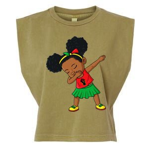 Dabbing Black Princess Juneteenth 1865 Brown Skin Garment-Dyed Women's Muscle Tee