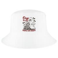 Dog Because People Are Creepy Funny Halloween Dog Ghost Cool Comfort Performance Bucket Hat