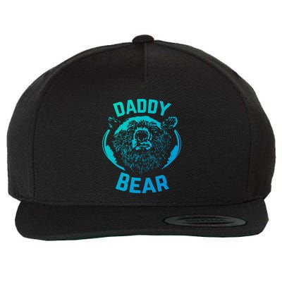 Daddy Bear Papa Bear Fathers Day New Papa Daddy Gift Wool Snapback Cap