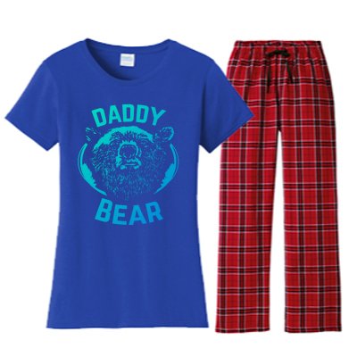 Daddy Bear Papa Bear Fathers Day New Papa Daddy Gift Women's Flannel Pajama Set