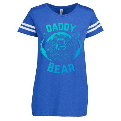 Daddy Bear Papa Bear Fathers Day New Papa Daddy Gift Enza Ladies Jersey Football T-Shirt