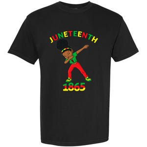 Dabbing Black Princess Juneteenth 1865 Brown Skin Garment-Dyed Heavyweight T-Shirt