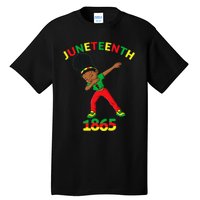 Dabbing Black Princess Juneteenth 1865 Brown Skin Tall T-Shirt