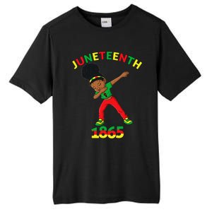 Dabbing Black Princess Juneteenth 1865 Brown Skin Tall Fusion ChromaSoft Performance T-Shirt