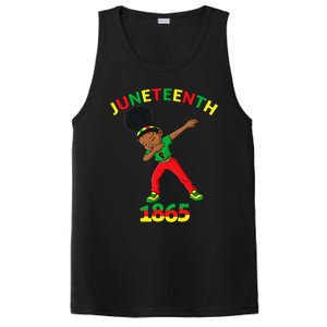 Dabbing Black Princess Juneteenth 1865 Brown Skin PosiCharge Competitor Tank