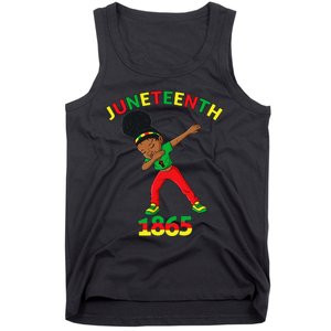 Dabbing Black Princess Juneteenth 1865 Brown Skin Tank Top