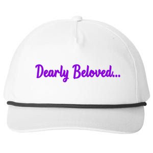 Dearly Beloved Purple 80s Retro Concert 1980S Snapback Five-Panel Rope Hat