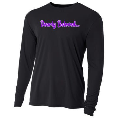 Dearly Beloved Purple 80s Retro Concert 1980S Cooling Performance Long Sleeve Crew