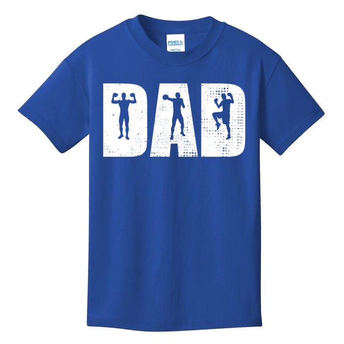 Dad Boxing Player Coach Coachting Sports Boxing For Dad Gift Kids T-Shirt