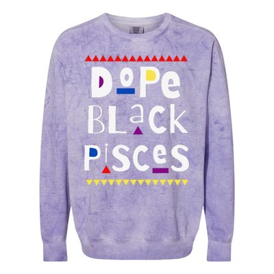 Dope Black Pisces. Colorblast Crewneck Sweatshirt