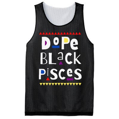 Dope Black Pisces. Mesh Reversible Basketball Jersey Tank