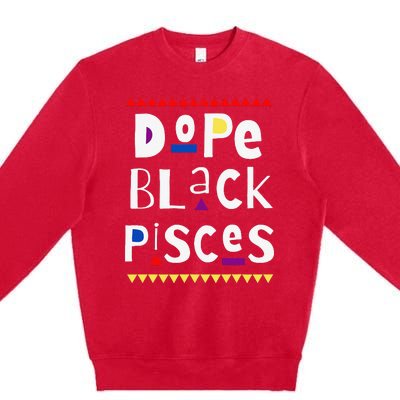 Dope Black Pisces. Premium Crewneck Sweatshirt