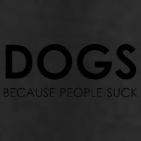 Dogs Because People Suck 7 Panel Mesh Trucker Snapback Hat