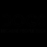 Dogs Because People Suck Womens Tank Top