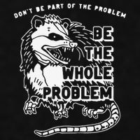 Don't Be Part Of the Problem Be The Whole Problem Funny Gym Ladies PosiCharge Tri-Blend Wicking Tank