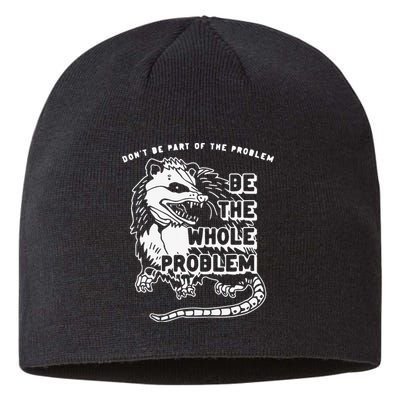 Don't Be Part Of the Problem Be The Whole Problem Funny Gym Sustainable Beanie